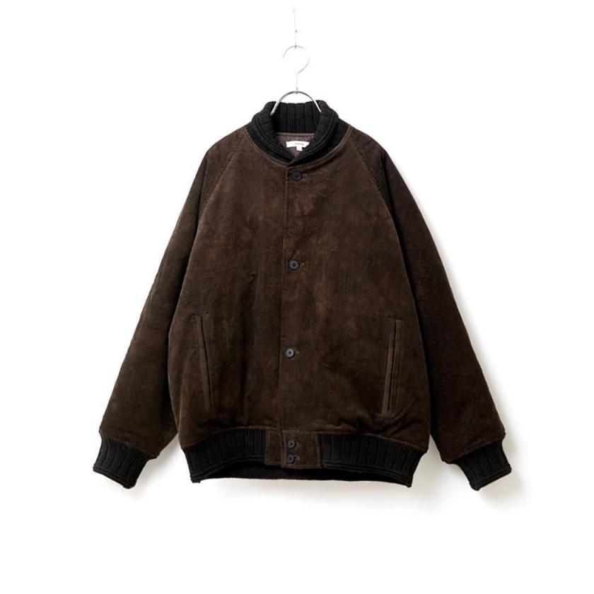 kontor / KON-BL04263 - BROWN コーデュロイブルゾン Wool ribbed short blouson | 