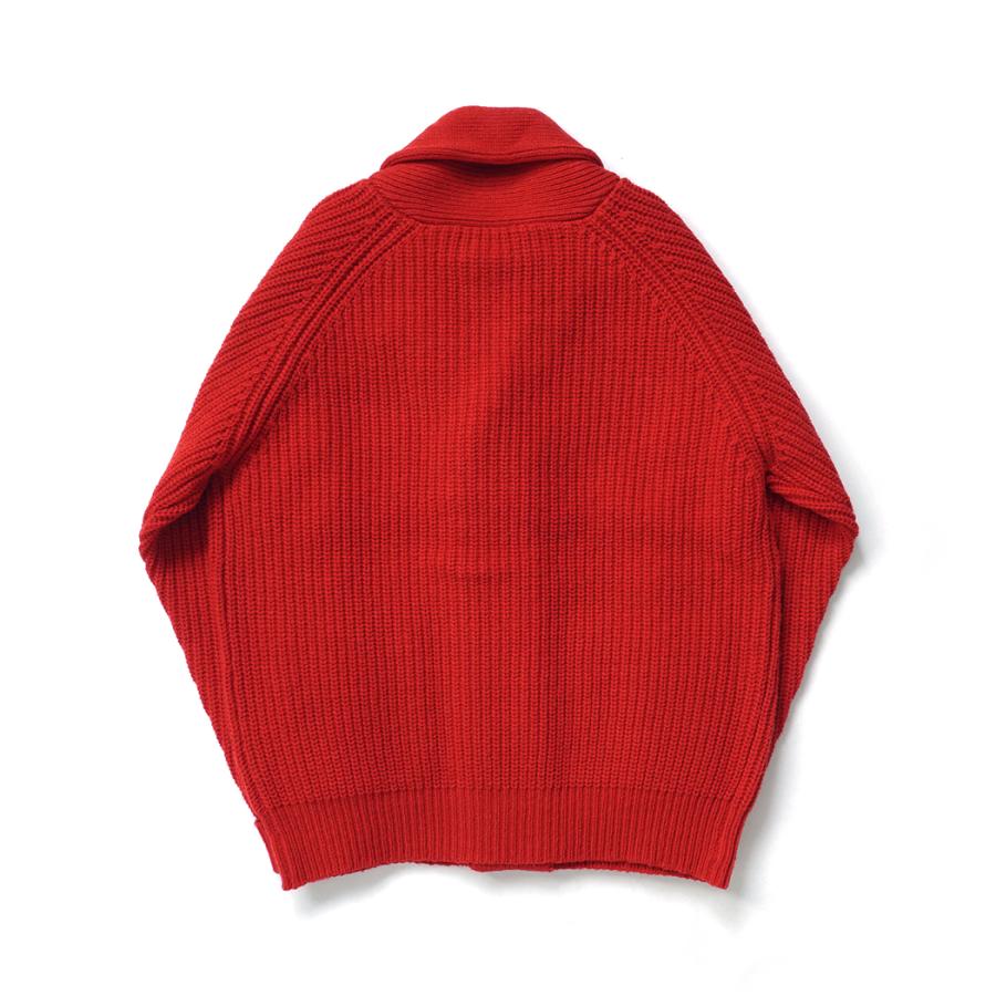 WLP / SHAWL COLLAR CARDIGAN - RD RL2520 レッド |  | 01