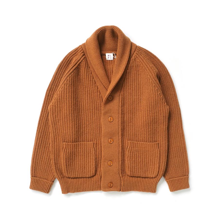 WLP / SHAWL COLLAR CARDIGAN - CA RL2520 キャメル | 