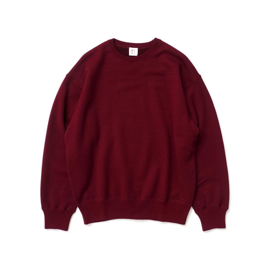 WLP / CREW NECK PO - BGD バーガンディ RL2620 ダブルエルピー ウールコットンニット クルーネックプルオーバー | 