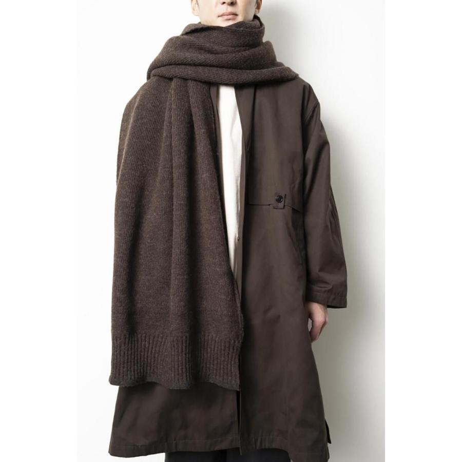 kontor / KON-GD04263 - BROWN 大判マフラー Guernsey rib oversized scarf |  | 02