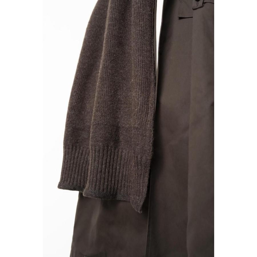 kontor / KON-GD04263 - BROWN 大判マフラー Guernsey rib oversized scarf |  | 04