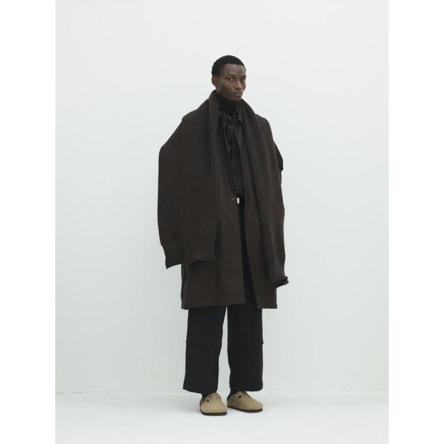 kontor / KON-GD04263 - BROWN 大判マフラー Guernsey rib oversized scarf |  | 06