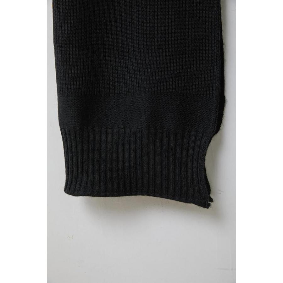 kontor / KON-GD04263 - BLACK 大判マフラー Guernsey rib oversized scarf |  | 01