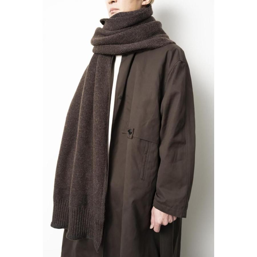 kontor / KON-GD04263 - BLACK 大判マフラー Guernsey rib oversized scarf |  | 03