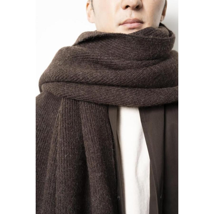 kontor / KON-GD04263 - BLACK 大判マフラー Guernsey rib oversized scarf |  | 05