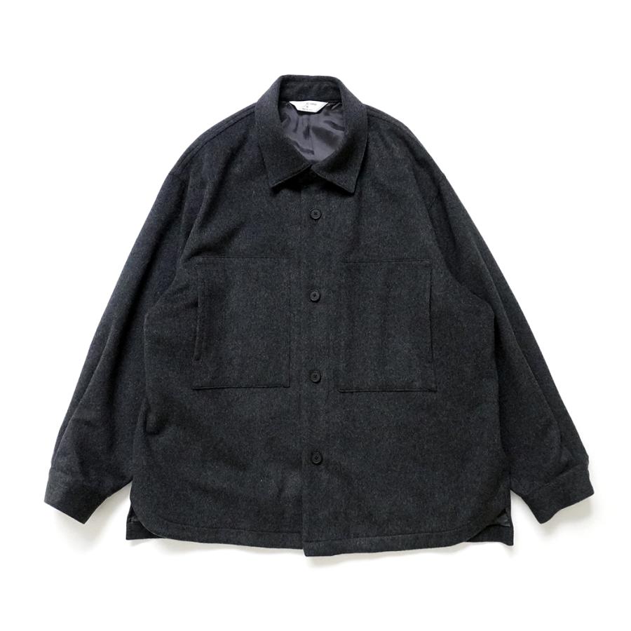 STILL BY HAND スティルバイハンド / BL04264 - CHARCOAL ウール シャツジャケット | STILL BY HAND