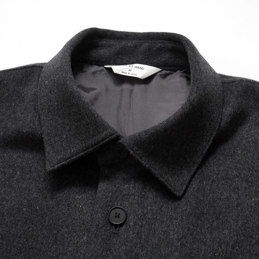 STILL BY HAND スティルバイハンド / BL04264 - CHARCOAL ウール シャツジャケット | STILL BY HAND | 02