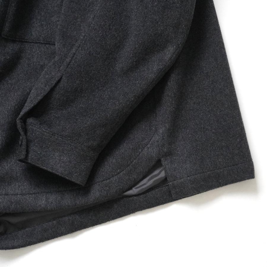 STILL BY HAND スティルバイハンド / BL04264 - CHARCOAL ウール シャツジャケット | STILL BY HAND | 04