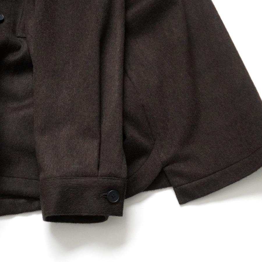 STILL BY HAND スティルバイハンド / BL04264 - DARK BROWN ウール シャツジャケット | STILL BY HAND | 04