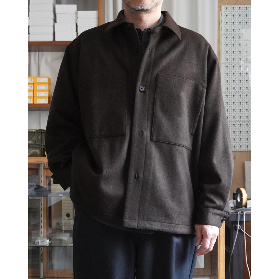 STILL BY HAND スティルバイハンド / BL04264 - BLACK ウール シャツジャケット | STILL BY HAND | 10