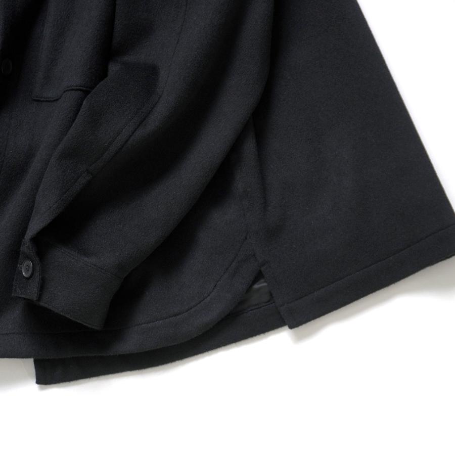 STILL BY HAND スティルバイハンド / BL04264 - BLACK ウール シャツジャケット | STILL BY HAND | 04