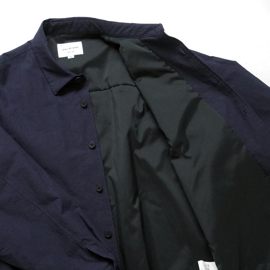 STILL BY HAND スティルバイハンド / BL05264 - NAVY シンサレート中綿 シャツジャケット | STILL BY HAND | 05