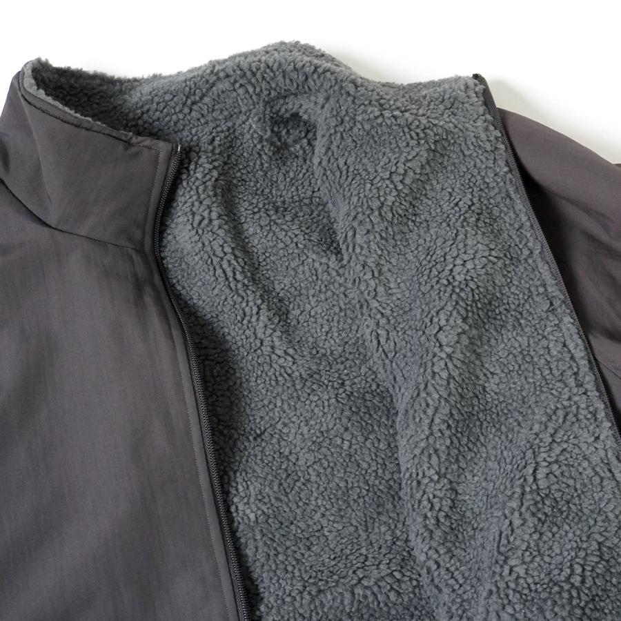 BEIMAR / Reversible Boa Jacket - Charcoal Grey ビーマー リバーシブルボアジャケット | BEIMAR | 10