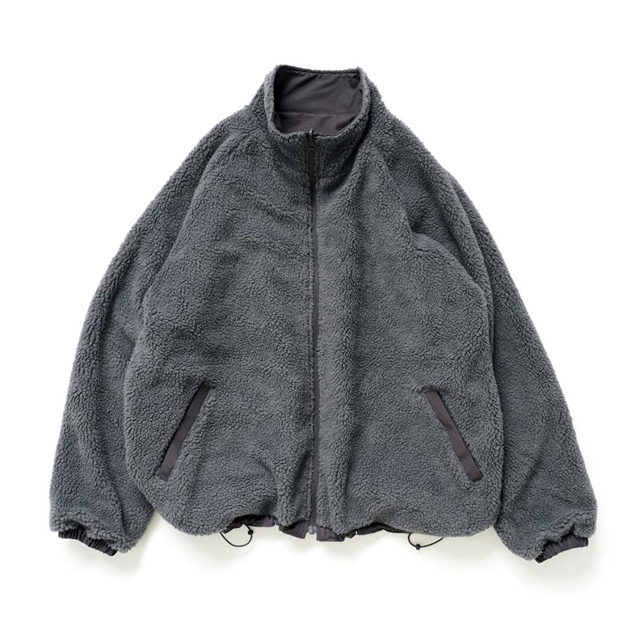 BEIMAR / Reversible Boa Jacket - Charcoal Grey ビーマー リバーシブルボアジャケット | BEIMAR | 03