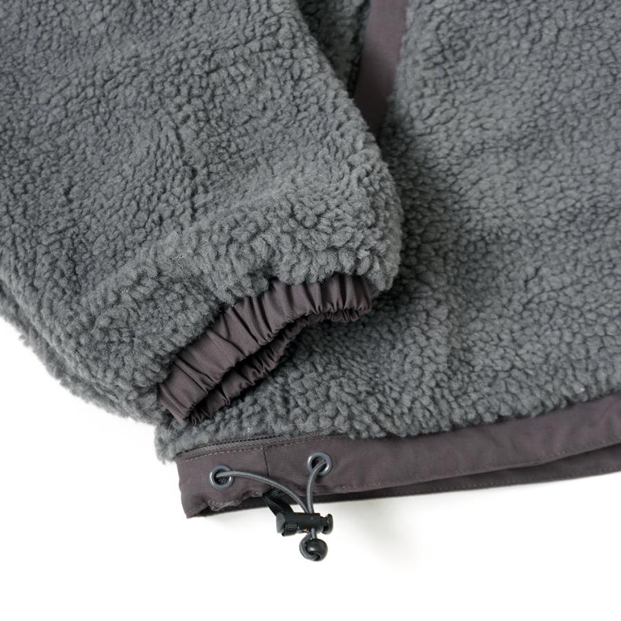 BEIMAR / Reversible Boa Jacket - Charcoal Grey ビーマー リバーシブルボアジャケット | BEIMAR | 08