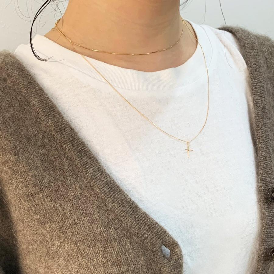 イロンデール エペパン hirondelle et pepin / k18 hn-8-8-185 クロスネックレス - ロング レディース ギフト プレゼント アクセサリー ジュエ… | hirondelle | 02