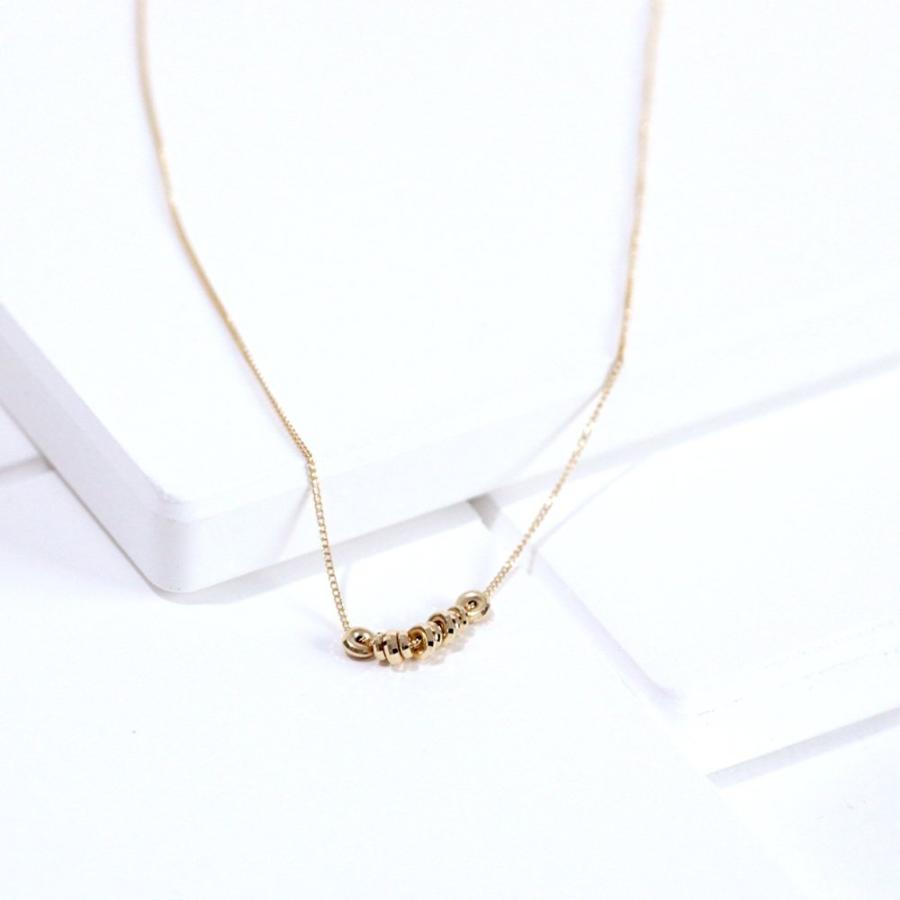 イロンデール エペパン hirondelle et pepin / k18 hn-9-2-222 ドーナツミラーネックレス レディース ギフト プレゼント アクセサリー ジュエリ… | hirondelle | 01