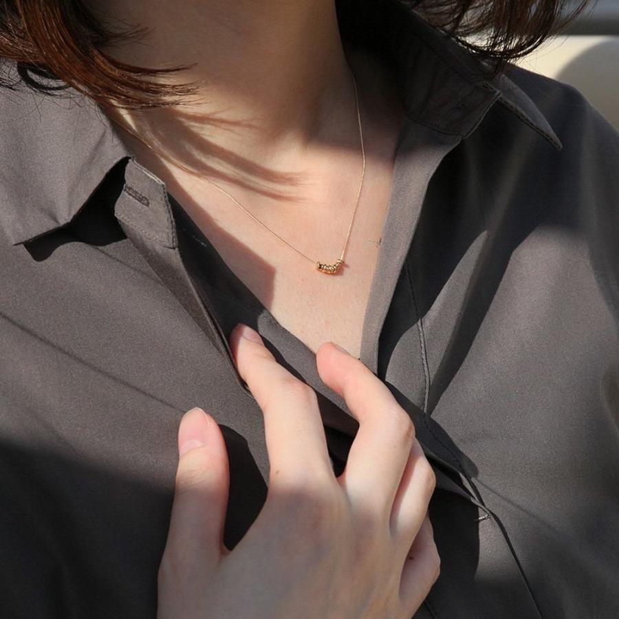 イロンデール エペパン hirondelle et pepin / k18 hn-9-2-222 ドーナツミラーネックレス レディース ギフト プレゼント アクセサリー ジュエリ… | hirondelle | 02