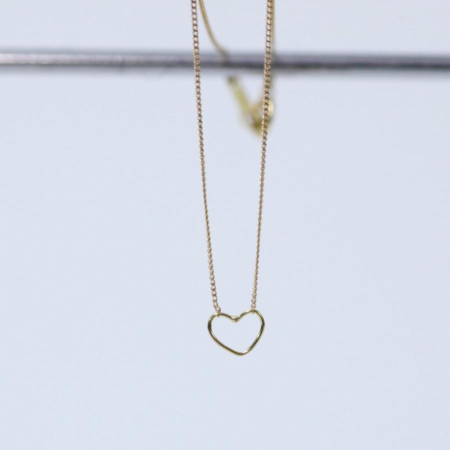イロンデール エペパン hirondelle et pepin / k18 hn-9-2-235 ワイヤーハートネックレス レディース ギフト プレゼント アクセサリー ジュエリ… | hirondelle