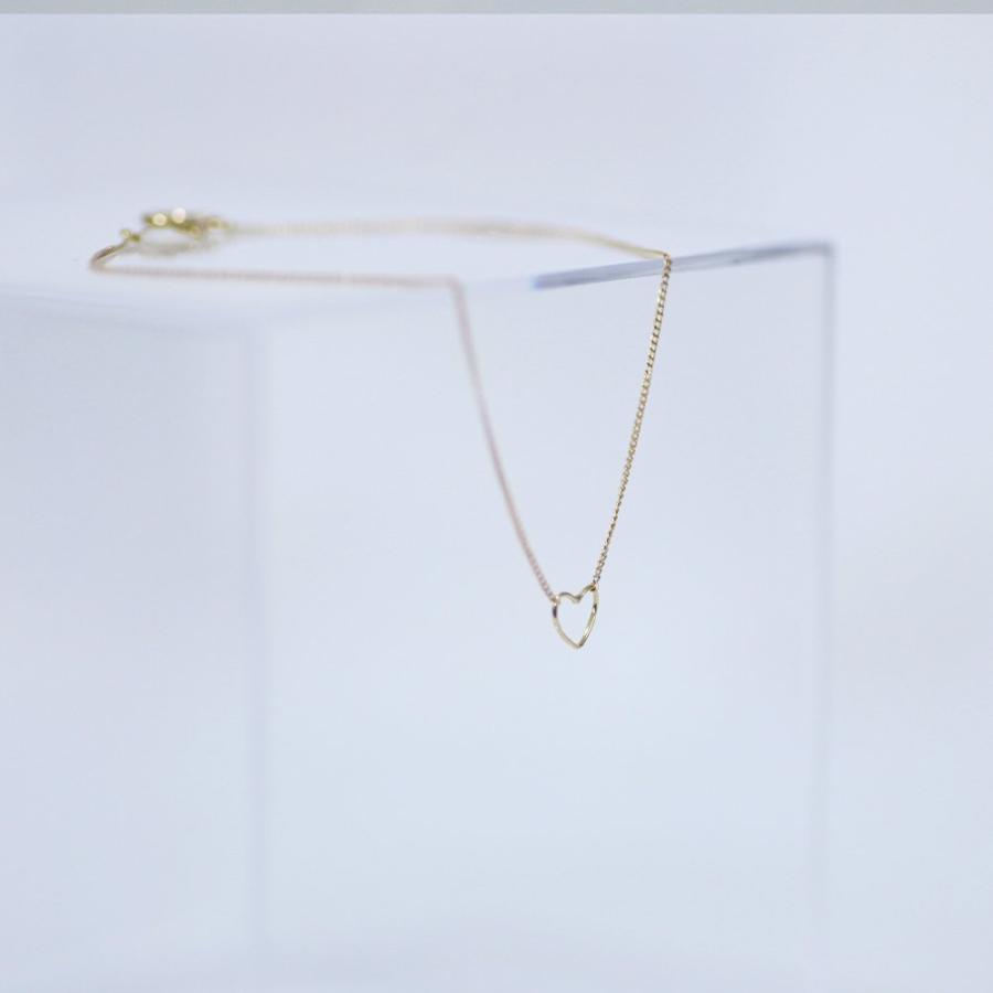 イロンデール エペパン hirondelle et pepin / k18 hn-9-2-235 ワイヤーハートネックレス レディース ギフト プレゼント アクセサリー ジュエリ… | hirondelle | 01