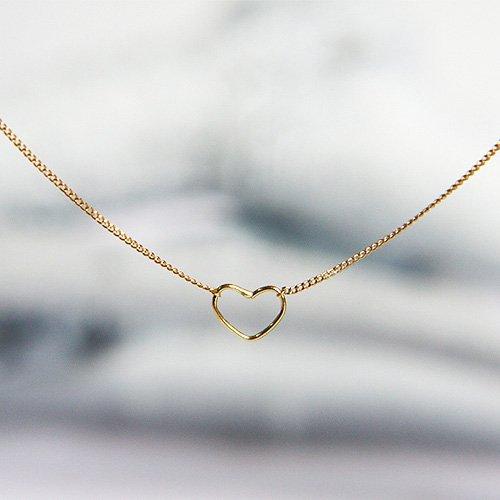 イロンデール エペパン hirondelle et pepin / k18 hn-9-2-235 ワイヤーハートネックレス レディース ギフト プレゼント アクセサリー ジュエリ… | hirondelle | 02