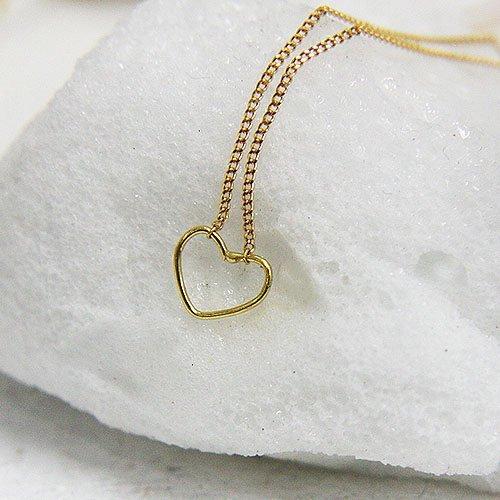 イロンデール エペパン hirondelle et pepin / k18 hn-9-2-235 ワイヤーハートネックレス レディース ギフト プレゼント アクセサリー ジュエリ… | hirondelle | 03