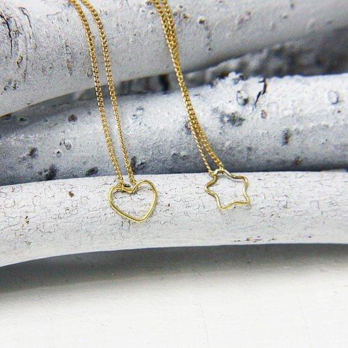 イロンデール エペパン hirondelle et pepin / k18 hn-9-2-235 ワイヤーハートネックレス レディース ギフト プレゼント アクセサリー ジュエリ… | hirondelle | 05