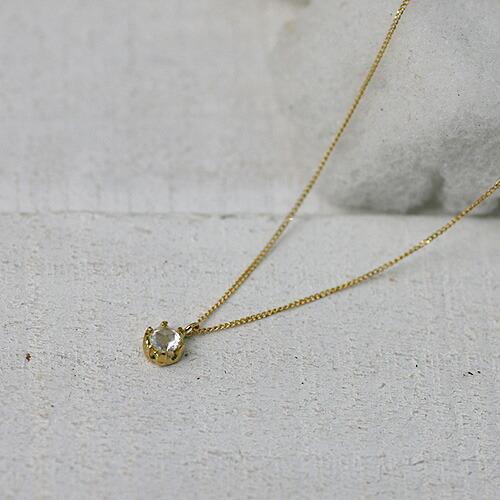 イロンデール エペパン hirondelle et pepin / k18 hn-9s-266 ローズカットダイヤネックレス レディース ギフト プレゼント アクセサリー ジュ… | hirondelle | 01