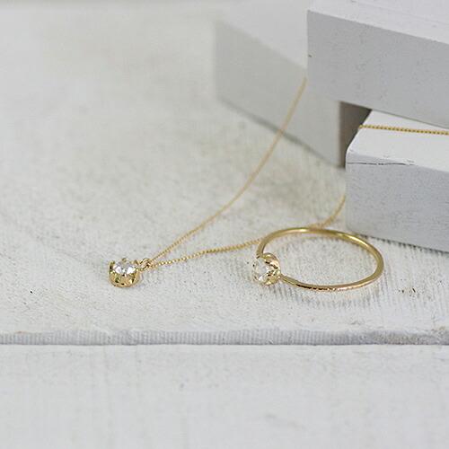 イロンデール エペパン hirondelle et pepin / k18 hn-9s-266 ローズカットダイヤネックレス レディース ギフト プレゼント アクセサリー ジュ… | hirondelle | 02