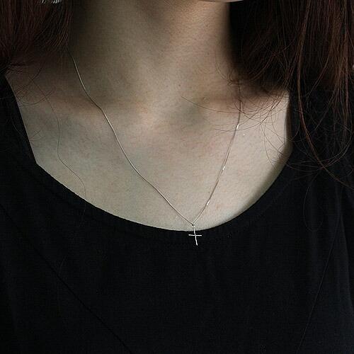 イロンデール エペパン hirondelle et pepin / pt pn-10w-06 40cmクロスネックレス レディース ギフト プレゼント アクセサリー ジュエリー | hirondelle | 01