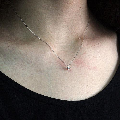 イロンデール エペパン hirondelle et pepin / pt pn-10w-14 立て爪ダイヤネックレス レディース ギフト プレゼント アクセサリー ジュエリー 2… | hirondelle | 02