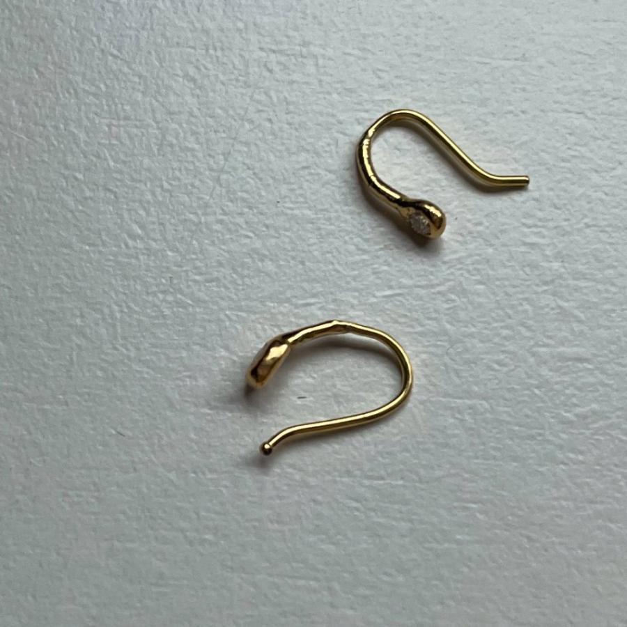 イロンデール エペパン hirondelle et pepin / k18 h-p-6-8-79 ドロップダイヤピアス  （両耳タイプ） レディース ギフト プレゼント アクセサ… | hirondelle