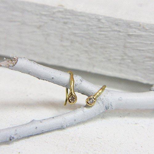 イロンデール エペパン hirondelle et pepin / k18 h-p-6-8-79 ドロップダイヤピアス  （両耳タイプ） レディース ギフト プレゼント アクセサ… | hirondelle | 02