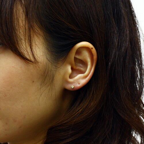 イロンデール エペパン hirondelle et pepin / k18 h-p-7-7-125 プチダイヤピアス  （両耳タイプ） レディース ギフト プレゼント アクセサリー… | hirondelle | 02