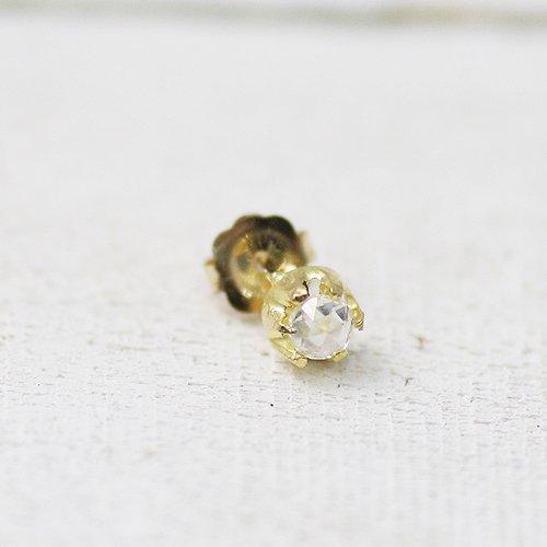 イロンデール エペパン hirondelle et pepin / k18 hp-9s-269 ローズカットダイヤピアス (片耳タイプ) レディース ギフト プレゼント アクセサ… | hirondelle