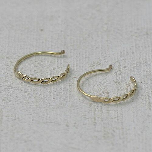 イロンデール エペパン hirondelle et pepin / k18 hp-9s-250 ツイストピアス  （両耳タイプ） レディース ギフト プレゼント アクセサリー ジ… | hirondelle