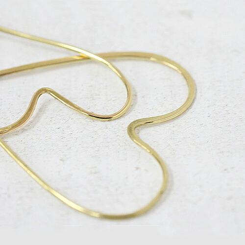 イロンデール エペパン hirondelle et pepin / k18 hp-10w-285 アシンメトリーハートピアス  （両耳タイプ） レディース ギフト プレゼント ア… | hirondelle | 02