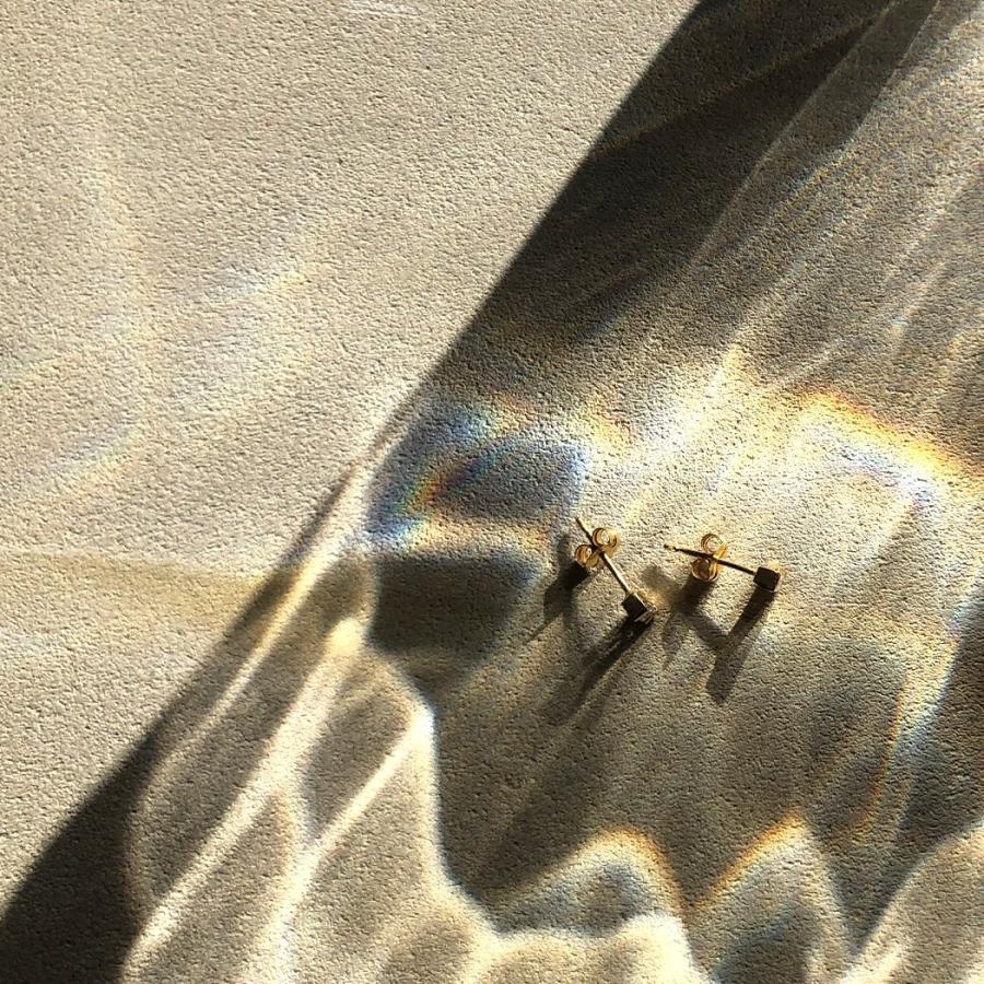 イロンデール エペパン hirondelle et pepin / k18 hp-10w-297 バゲットダイヤピアス  （両耳タイプ） レディース ギフト プレゼント アクセサ… | hirondelle | 05