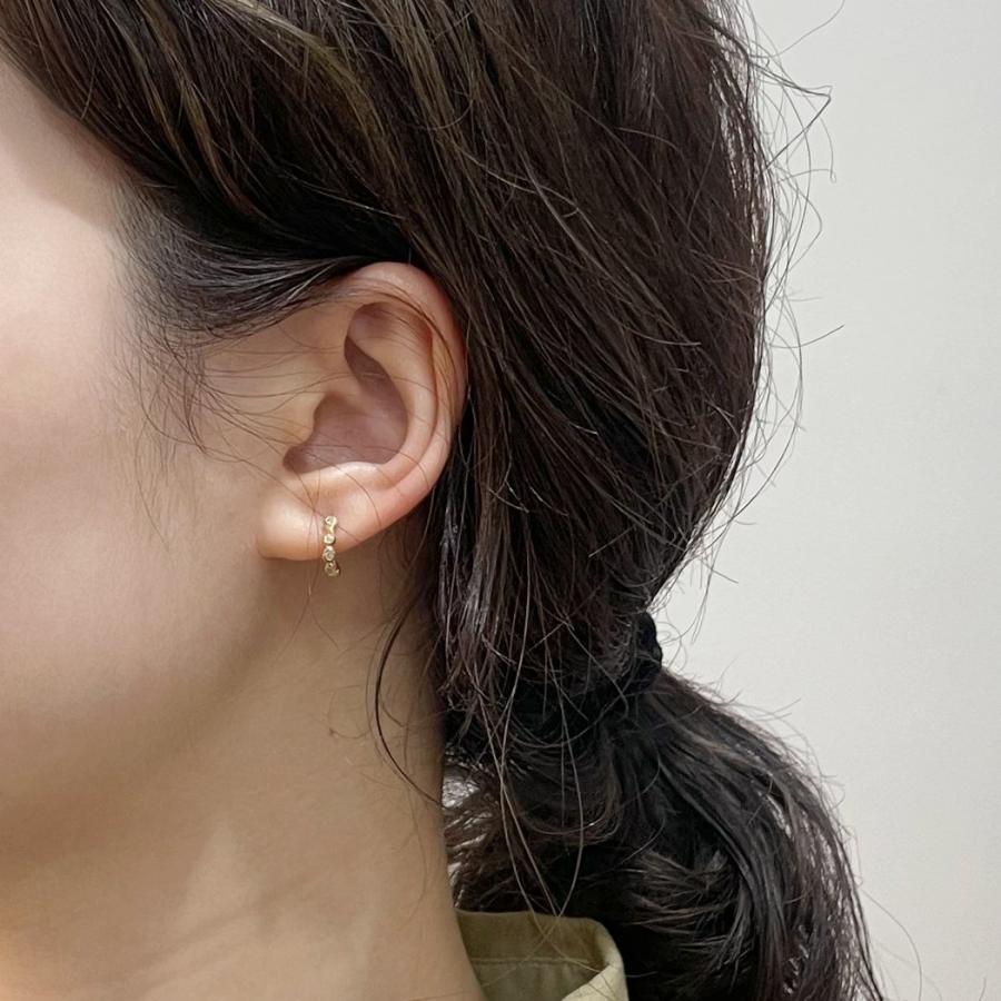 イロンデール エペパン hirondelle et pepin / k18 hp10w-300 5石ダイヤモンドピアス (片耳タイプ) レディース ギフト プレゼント アクセサリー… | hirondelle | 04