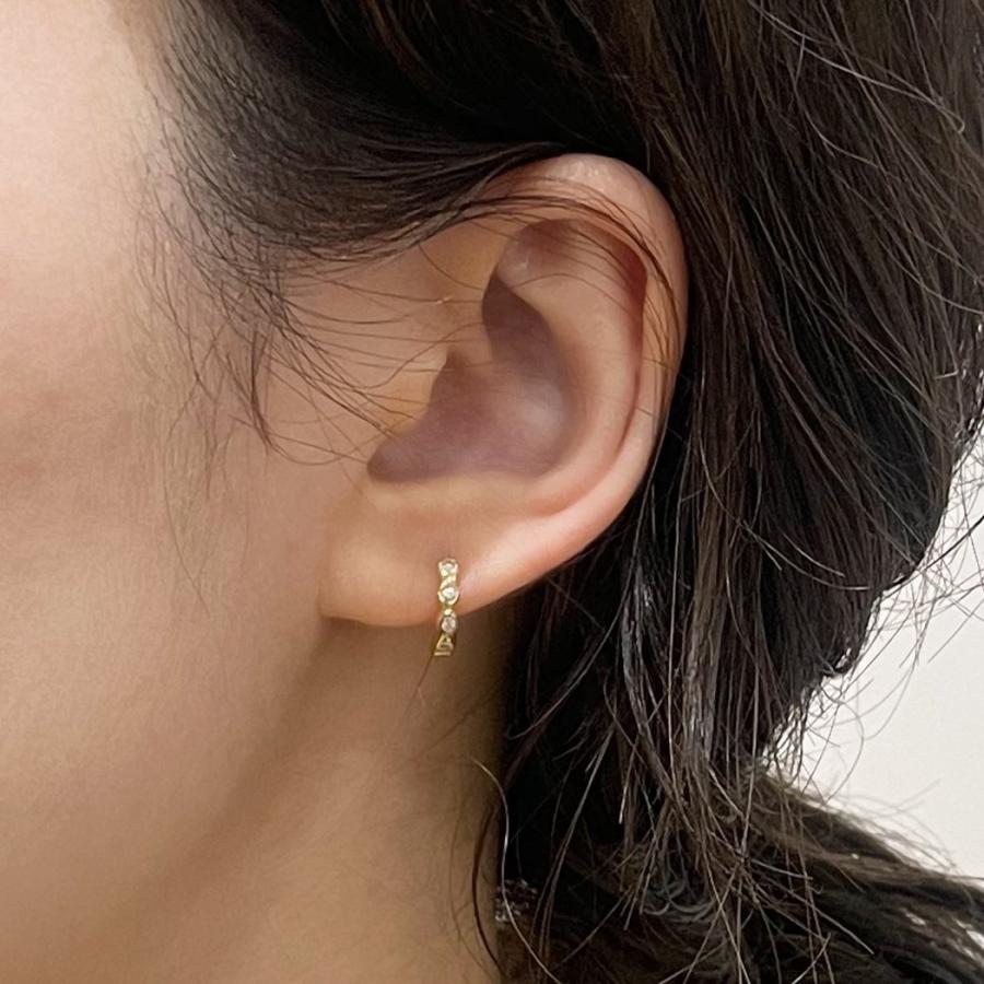 イロンデール エペパン hirondelle et pepin / k18 hp10w-300 5石ダイヤモンドピアス (片耳タイプ) レディース ギフト プレゼント アクセサリー… | hirondelle | 05