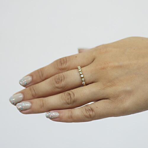 イロンデール エペパン hirondelle et pepin / k18 h-r-6-8-114 7石ダイヤリング レディース 指輪 ギフト プレゼント 記念日 アクセサリー ジュ… | hirondelle | 02