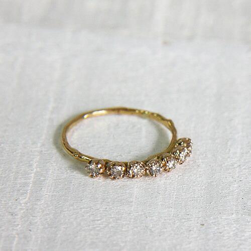 イロンデール エペパン hirondelle et pepin / k18 h-r-6-8-114 7石ダイヤリング レディース 指輪 ギフト プレゼント 記念日 アクセサリー ジュ… | hirondelle | 03