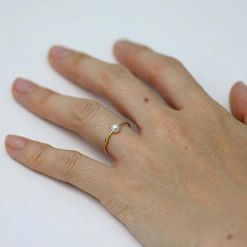 イロンデール エペパン hirondelle et pepin / k18 hr-9s-264 パールリング レディース 指輪 ギフト プレゼント 記念日 アクセサリー ジュエリ… | hirondelle | 02