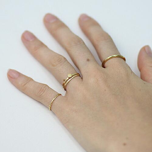 イロンデール エペパン hirondelle et pepin / k18 hr-9s-268 プレーンリング L レディース 指輪 ギフト プレゼント 記念日 アクセサリー ジュ… | hirondelle | 02