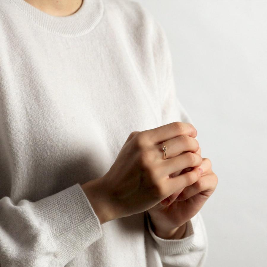 イロンデール エペパン hirondelle et pepin / k18 hr-9s-262 ローズカットダイヤリング レディース 指輪 ギフト プレゼント 記念日 アクセサリ… | hirondelle | 01