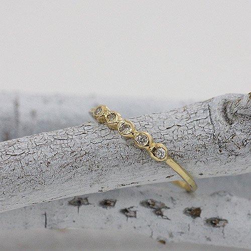 イロンデール エペパン hirondelle et pepin / k18 hr-10w-289 5石ダイヤモンドリング レディース 指輪 ギフト プレゼント 記念日 アクセサリー… | hirondelle | 02