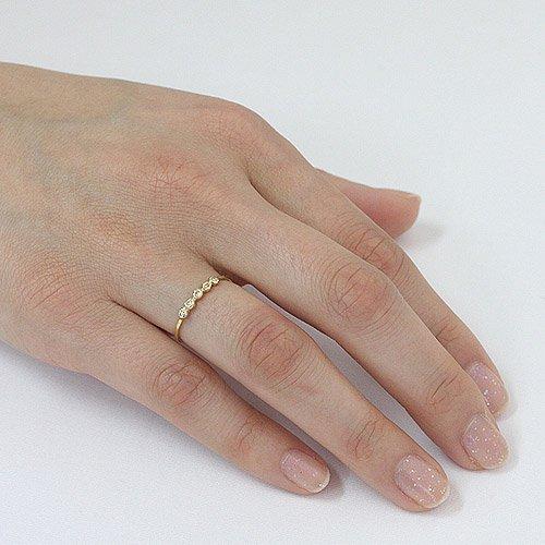 イロンデール エペパン hirondelle et pepin / k18 hr-10w-289 5石ダイヤモンドリング レディース 指輪 ギフト プレゼント 記念日 アクセサリー… | hirondelle | 04