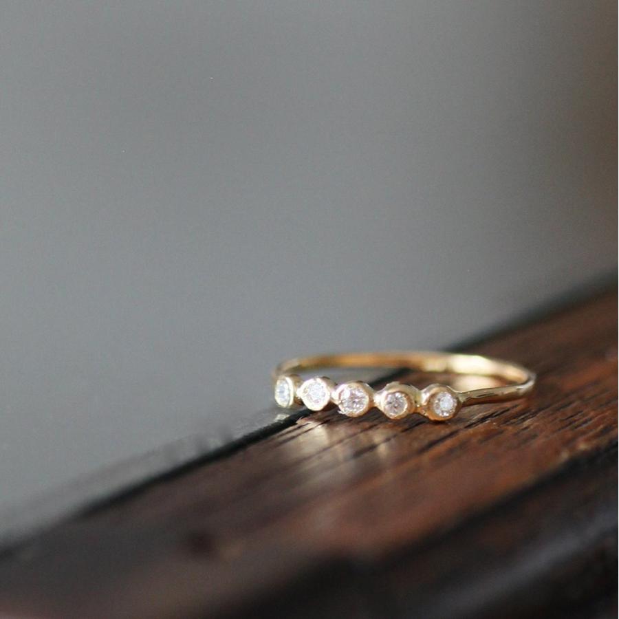 イロンデール エペパン hirondelle et pepin / k18 hr-10w-289 5石ダイヤモンドリング レディース 指輪 ギフト プレゼント 記念日 アクセサリー… | hirondelle | 05