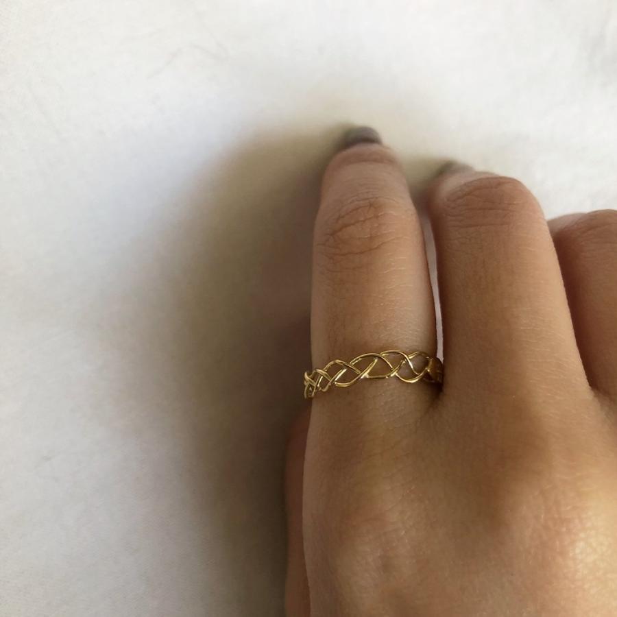 イロンデール エペパン hirondelle et pepin / k18 h-r-8-2-180　ブレイドリング レディース 指輪 ギフト プレゼント 記念日 アクセサリー ジュ… | hirondelle | 07